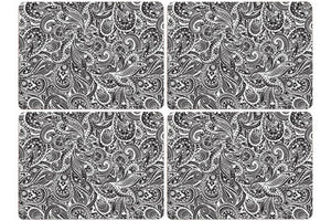 Paisley Set Of 4 Cork Placemats