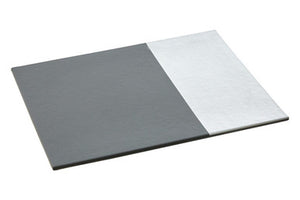 Geome Set of 4 Dipped Grey and Silver Pl