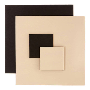 Geome Reversible Black and Cream Placemat and Coaster