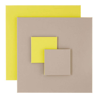 Geome Reversible Grey and Green Placemat and Coaster Set of 4