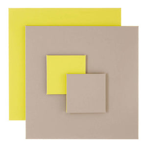 Geome Reversible Grey and Green Placemat and Coaster Set of 4