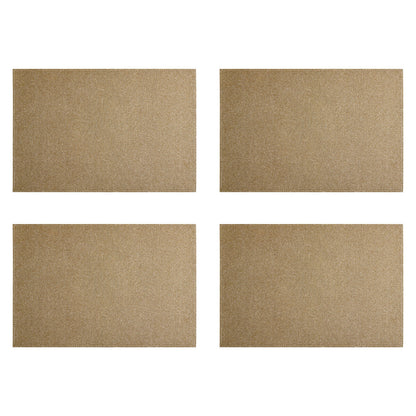Four square tiles with a beige color pattern on a white background