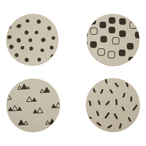 Mimo Set Of 4 Eclectic All Sorts Coaster