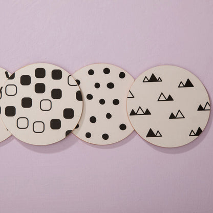 Mimo Set Of 4 Eclectic All Sorts Coasters