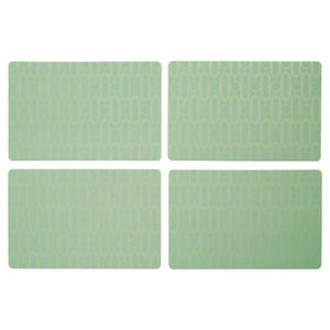 Set of 4 Green Placemats | Frosted Deco