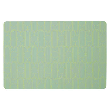 Frosted Deco Set Of 4 Green Placemats