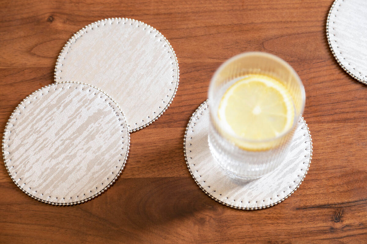 Knightsbridge Set Of 4 Round Coasters