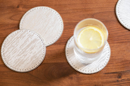 Knightsbridge Set Of 4 Round Coasters