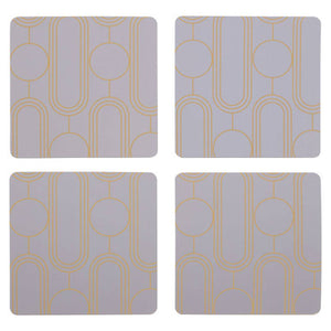 Set Of 4  Lilac Coasters | Frosted Deco