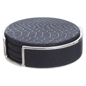 Mixology Set Of Four Black Coasters