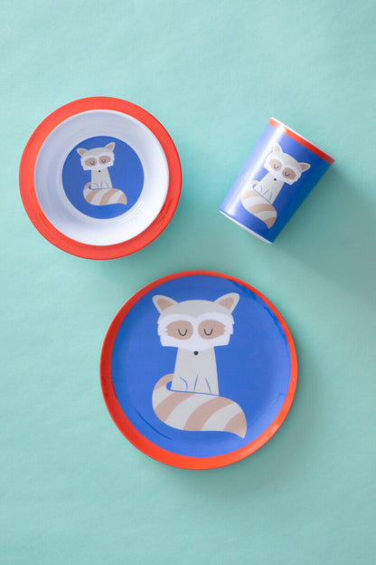 Mimo Kids Ralph Raccoon Dinner Set