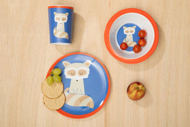 Mimo Kids Ralph Raccoon Dinner Set