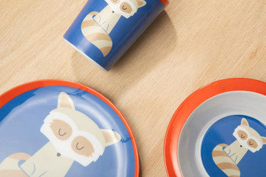Mimo Kids Ralph Raccoon Dinner Set