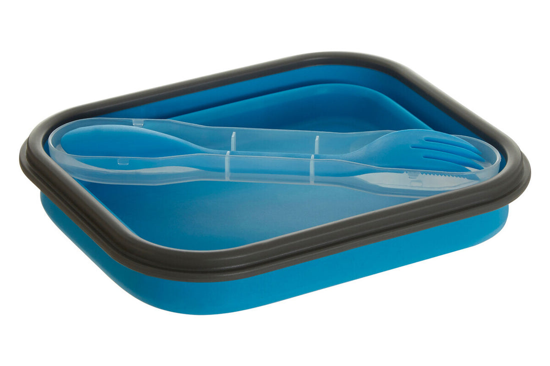 Grub Tub Blue Collapsible Lunch Box