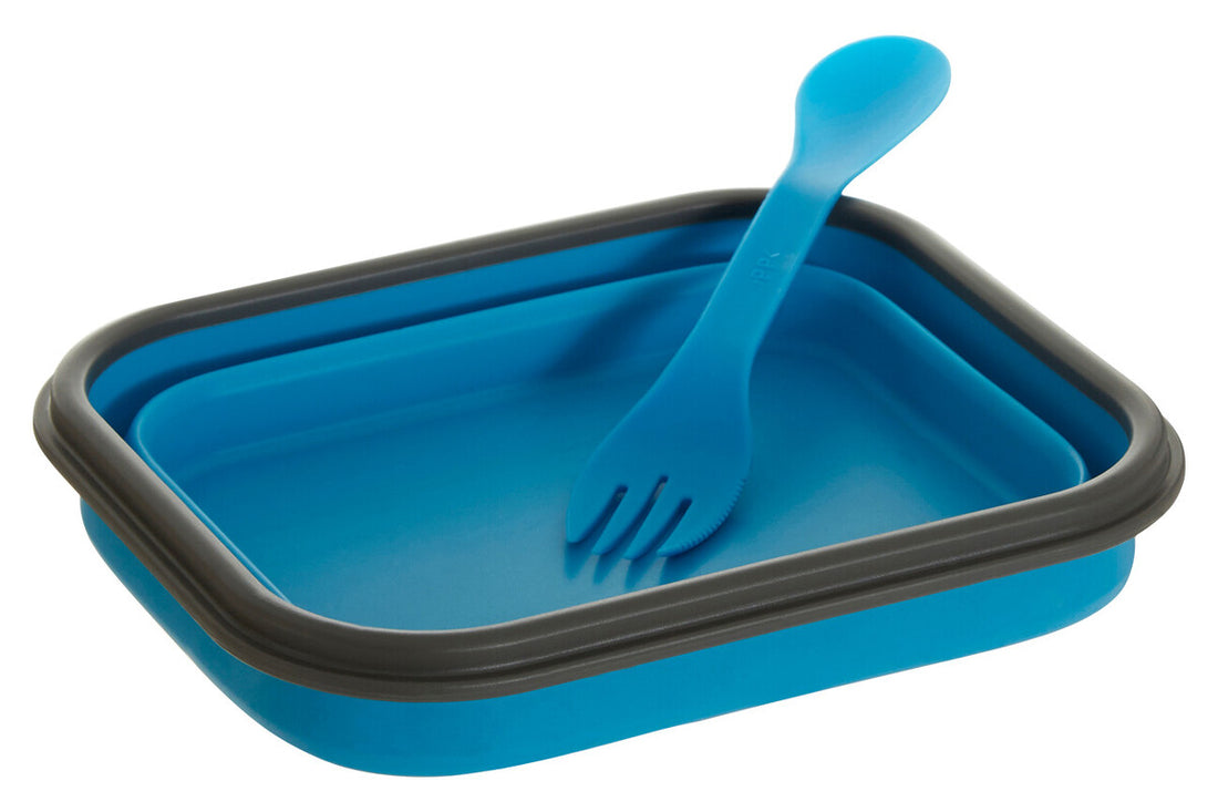 Grub Tub Blue Collapsible Lunch Box