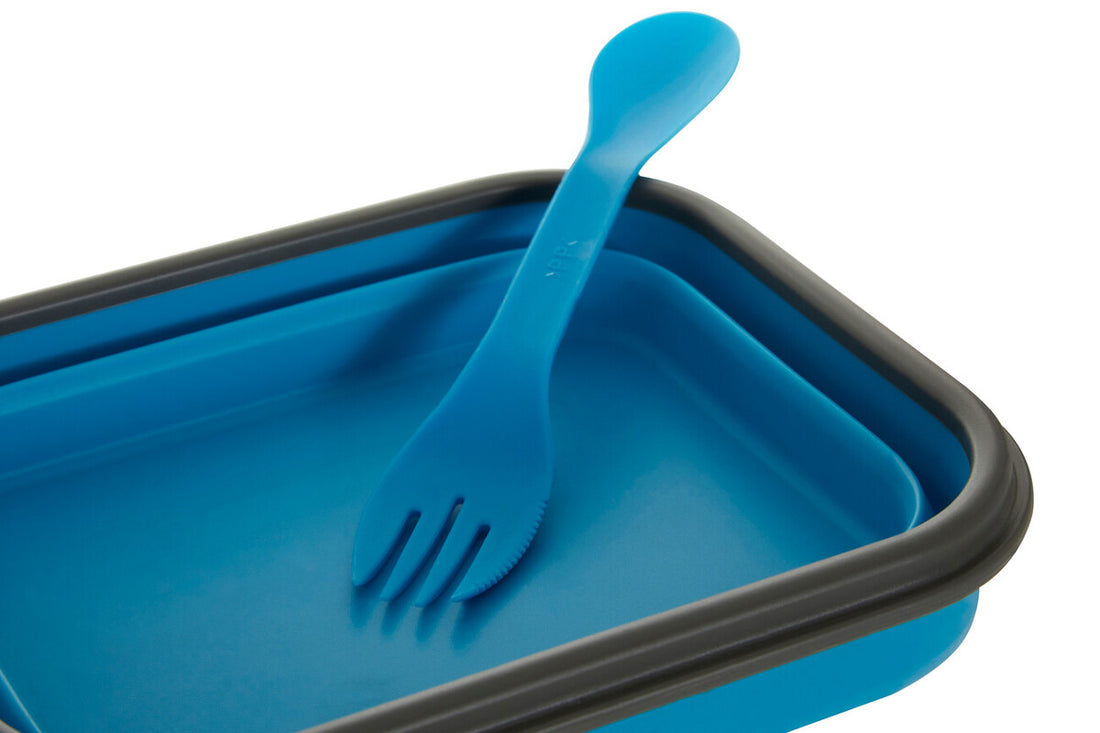 Grub Tub Blue Collapsible Lunch Box