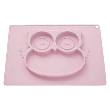 Zing Pastel Pink Owl Food Plate