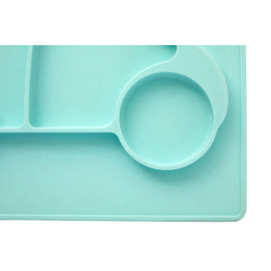 Zing Baby Blue Car Food Plate