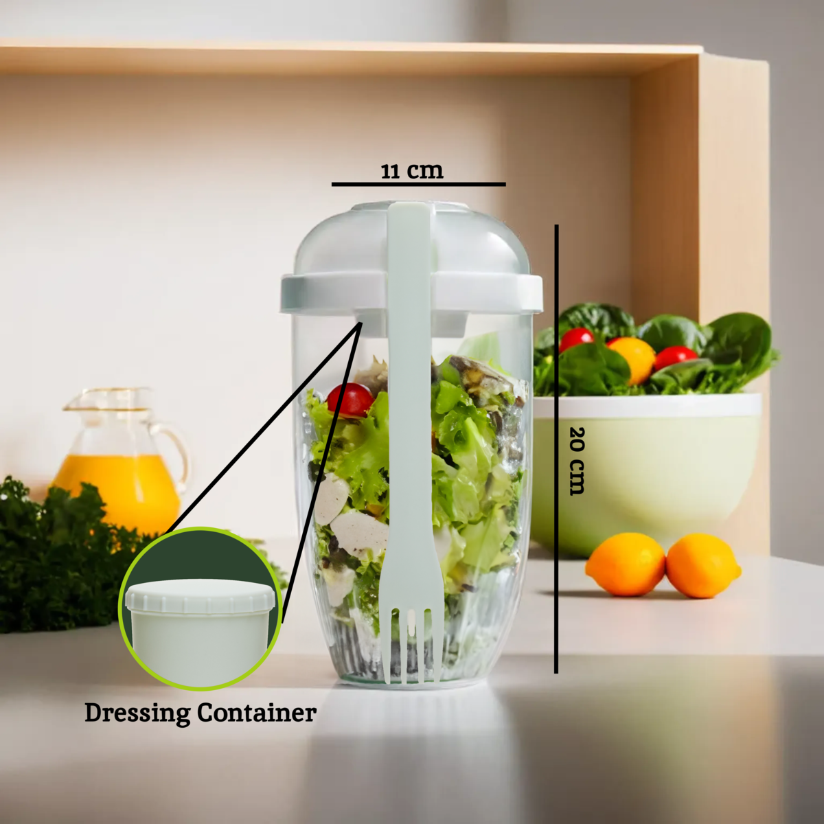 Grub Tub  Salad Cup With Fork