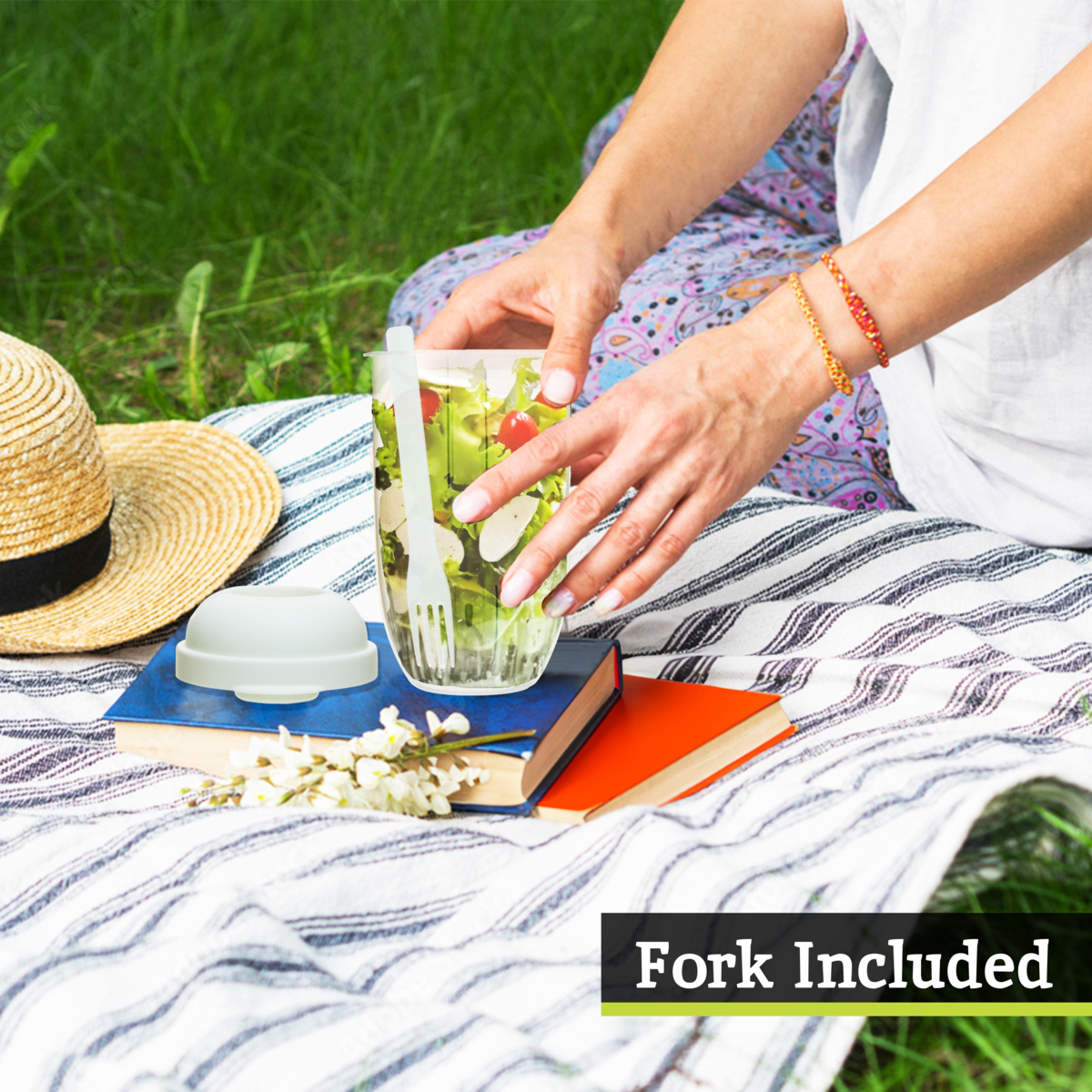 Grub Tub  Salad Cup With Fork