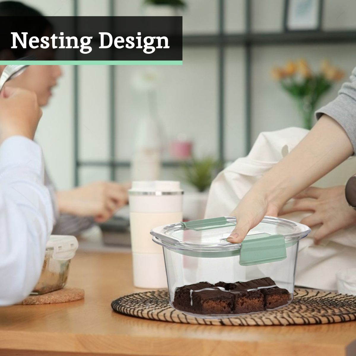 Grub Tub  Set Of 3 Food Storage Containers