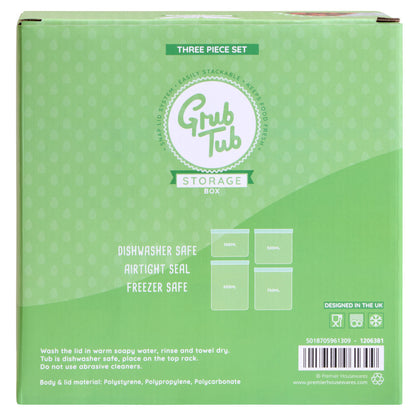 Grub Tub Set of 4 Food Storage Containers