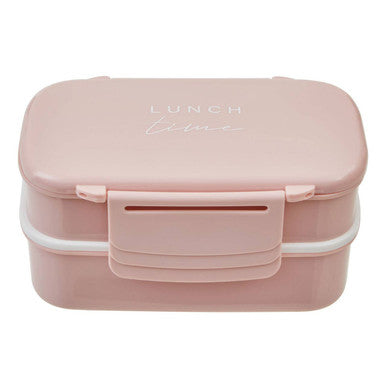 Grub Tub Light Pink Lunch Box With Cutlery