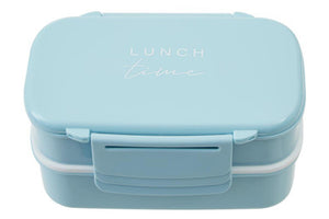 Light Blue Lunch Box with Cutlery | Grub Tub