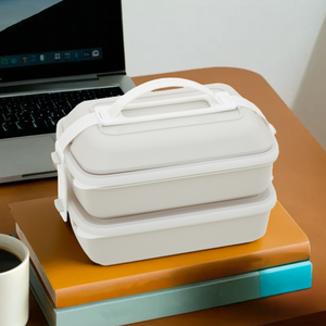 Warm Grey and White Lunch Box | Grub Tub