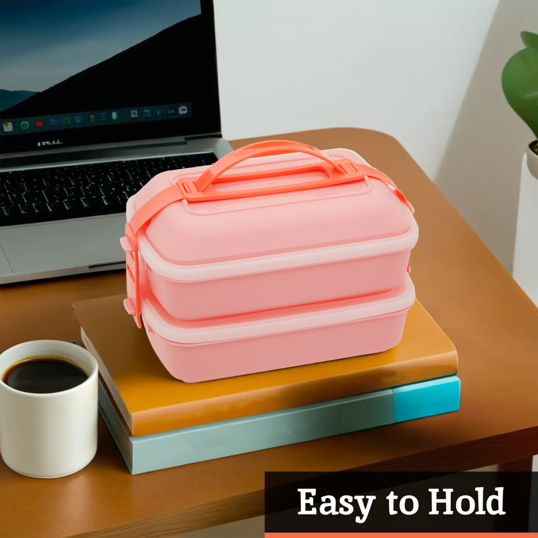 Grub Tub Pink Lunch Box With Cutlery