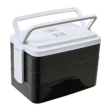 Grub Tub Black Lunch Box With Cutlery