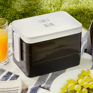 Black Lunch Box with Cutlery | Grub Tub