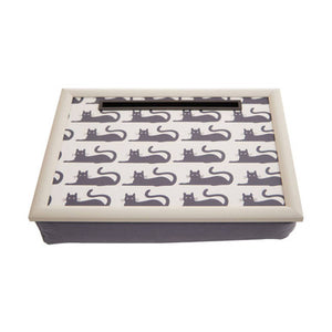 Portada Black Cat Lap Tray With Ipad Holder