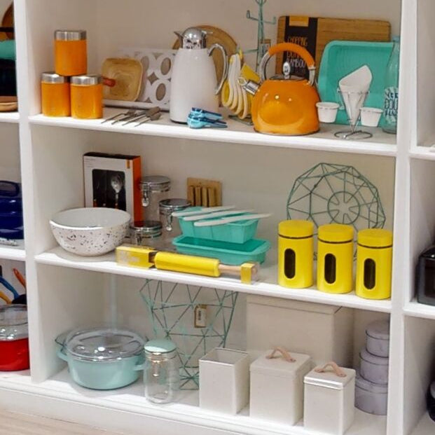 Luca Retro Pastel Green Glass Jar- 1000ml