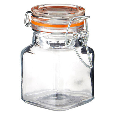 Luca Set Of 4 Luca Clip Top Lid Glass Jars