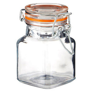 Luca Set Of 4 Luca Clip Top Lid Glass Jars
