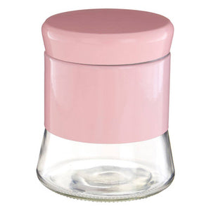 Pink Steel and Glass Storage Jar - 800ml | Luca
