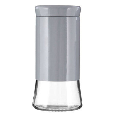 Luca Grey Steel and Glass Storage Jar - 1500ml