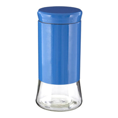 Blue Steel Wrap Glass Storage Jar - 1500ml