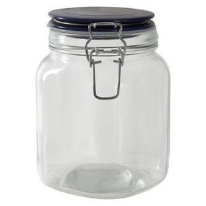 Luca Glass Storage Jar 1050 ml  (3 Assorted Colours)