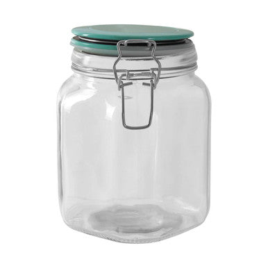 Glass Storage Jar 1050 Ml 3 Assorted Colours