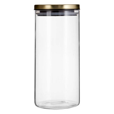 Freska 1300Ml Gold Lid Storage Jar