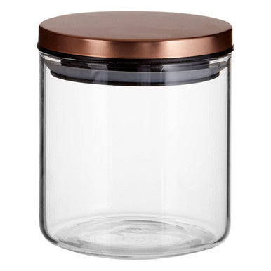 Freska Rose Gold Lid Storage Jar   550Ml