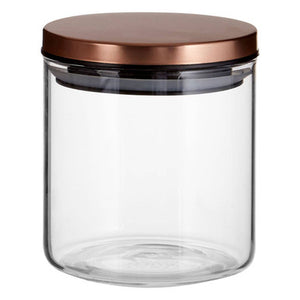 Freska Rose Gold Lid Storage Jar   550Ml