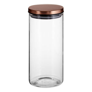 Freska Rose Gold Lid Storage Jar   1300Ml