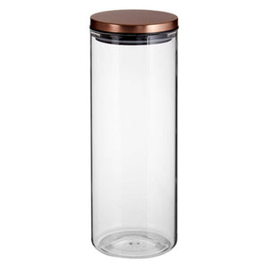 Freska Rose Gold Lid Storage Jar   1600Ml