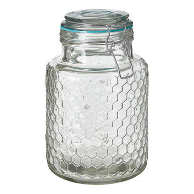 Apiary Blue Seal Small Glass Jar.