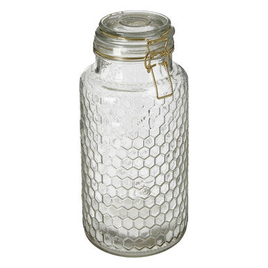 Apiary Gold Wire Large Glass Jar