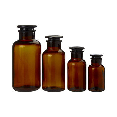 Apothecary Extra Small Amber Glass Bottle
