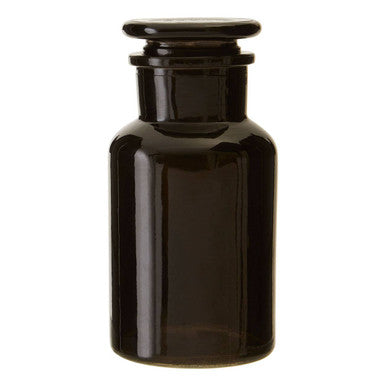 Apothecary Black Glass Reagent Bottle